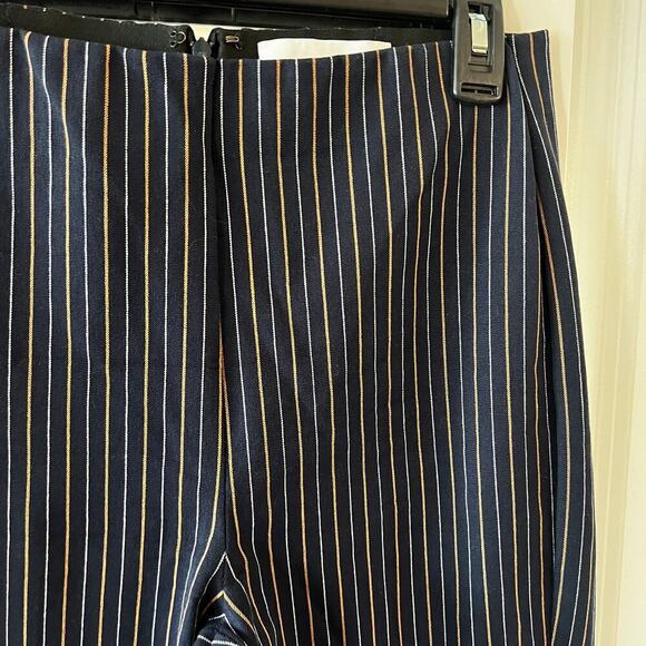 B136 Derek Lam 10 Crosby Striped Pull On Pants with Back Zipper Size 4 - Picture 3 of 7